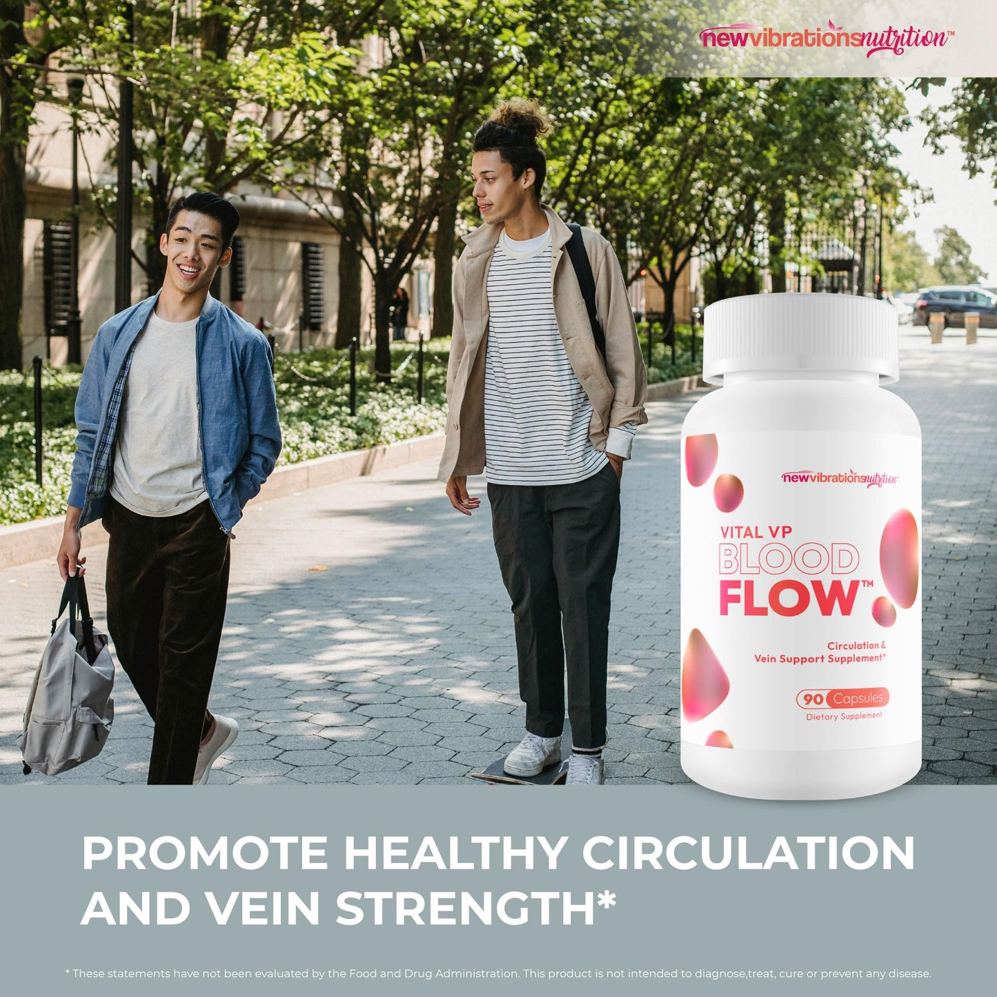 New Vibrations Nutrition Vital VP Blood Flow Supplement Capsule 90 Count