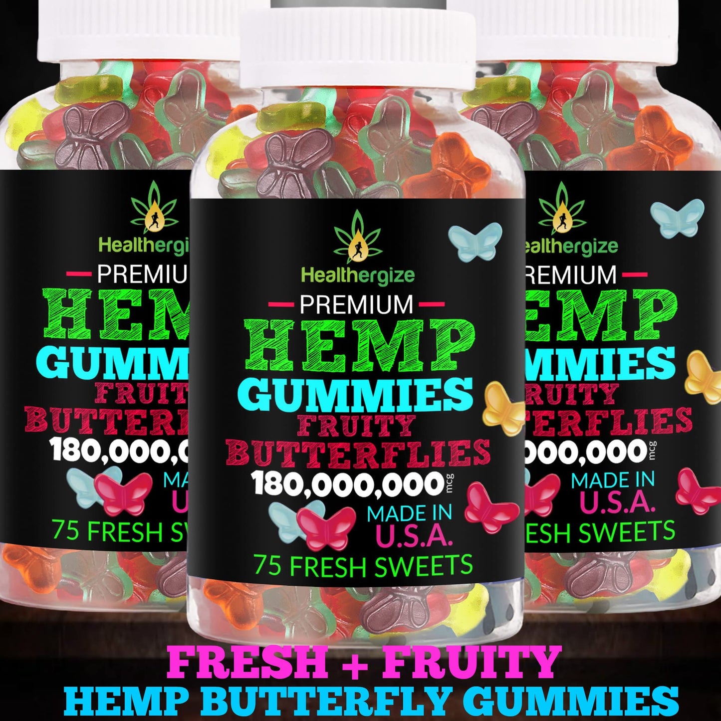 Healthergize Hemp Gummies Gummy 225 Gummies