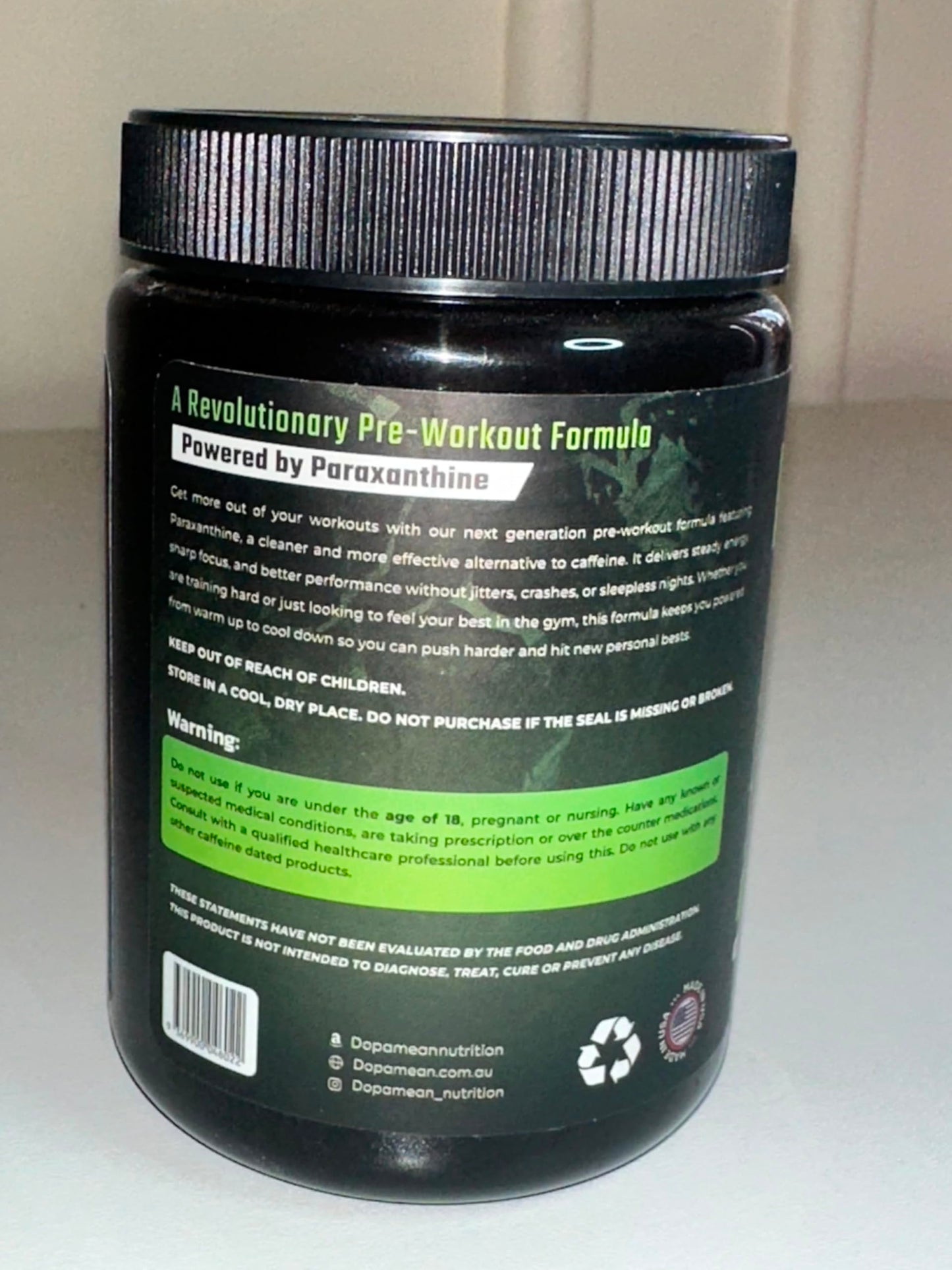 Dopamean Nutrition Pump Pre Workout Gummies 60 Count