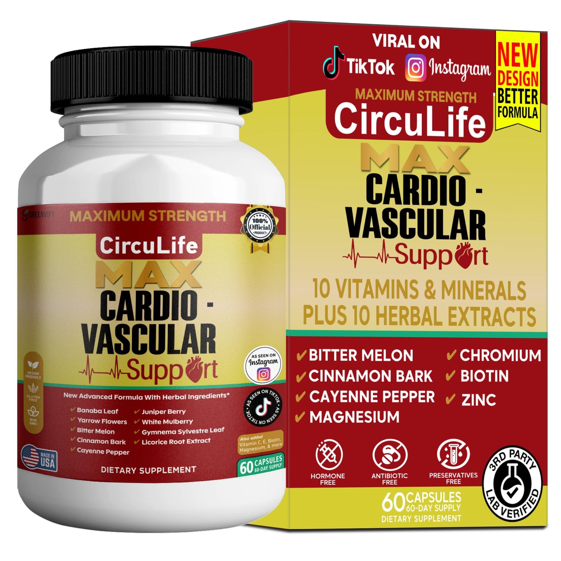 GREENVIFY CircuLife Max Cardiovascular Support 60 Capsules
