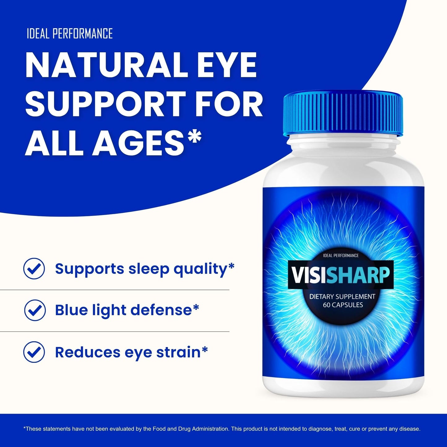 IDEAL PERFORMANCE Visisharp Advanced Eye Health Formula 180 Capsules