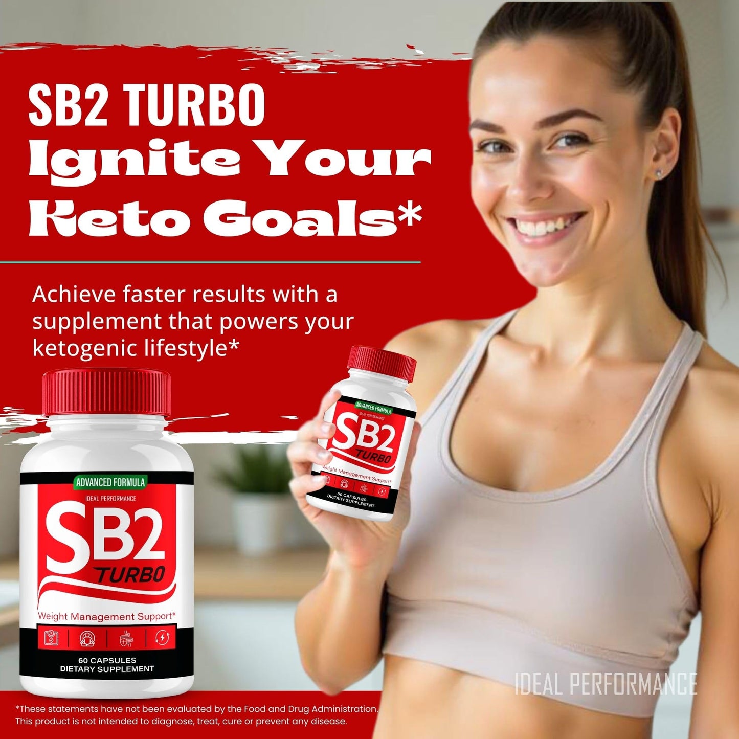 IDEAL PERFORMANCE SB2 Turbo Capsules, 60 Capsules