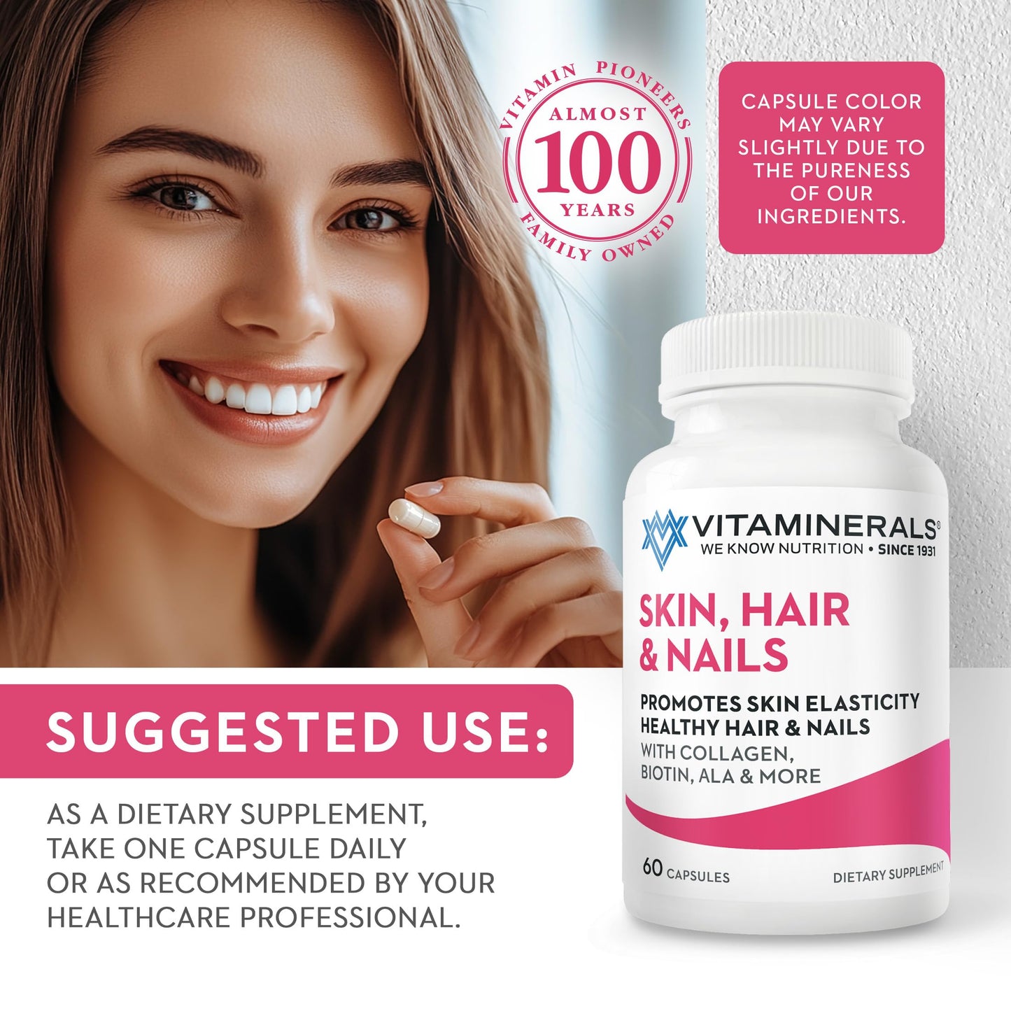 Vitaminerals 217 Hair, Skin & Nails 60 Capsules
