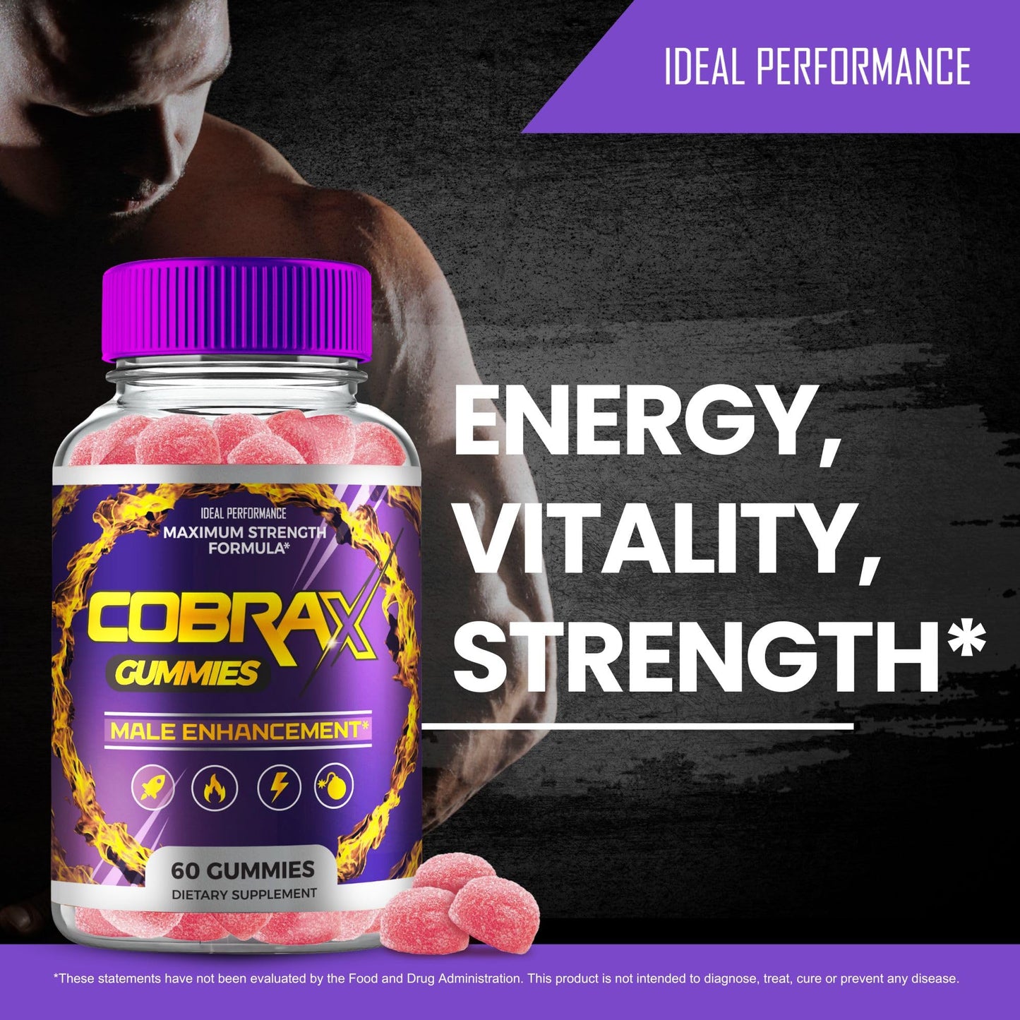 IDEAL PERFORMANCE CobraX Gummy 60 Count