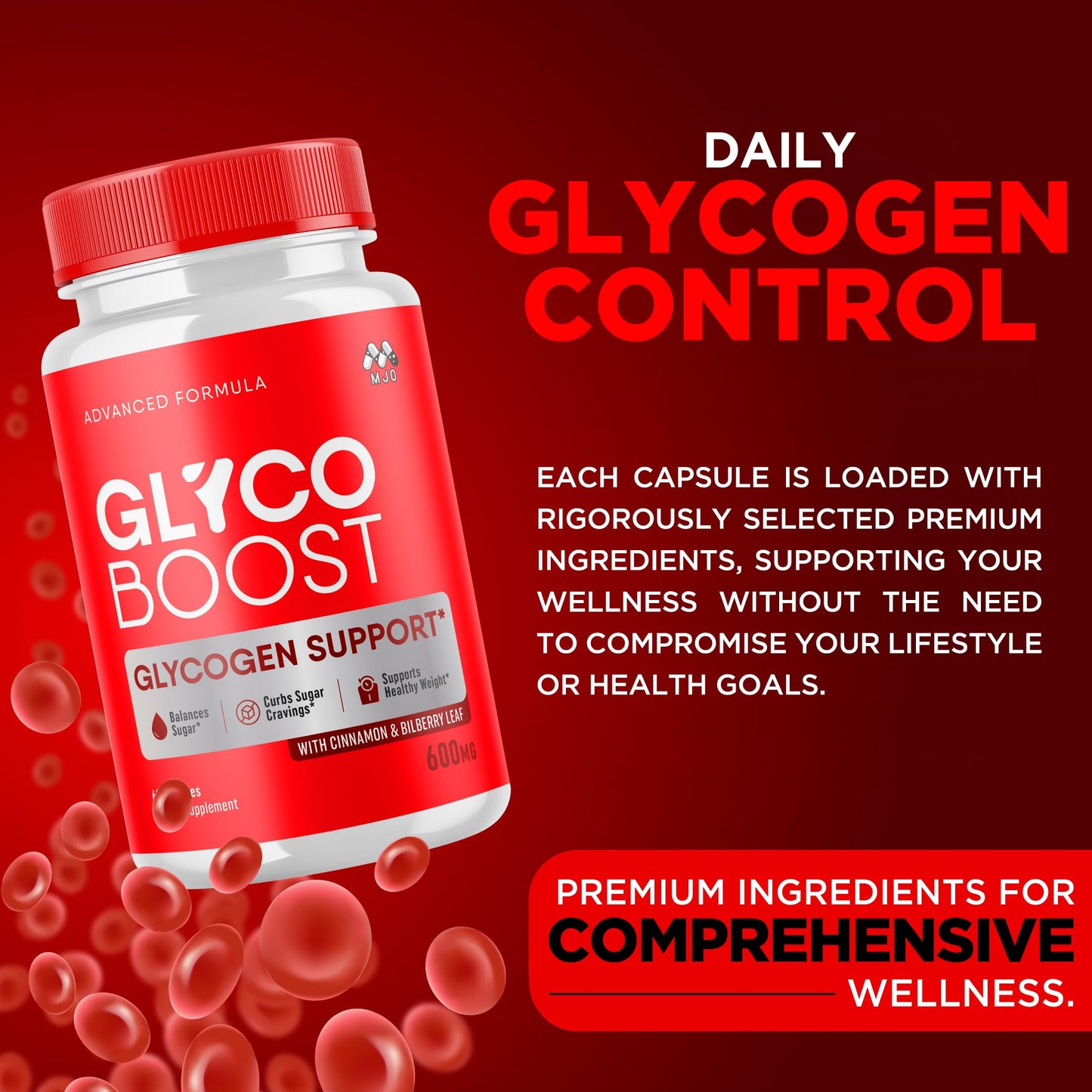 MJO Glyco Boost Capsules 120 Capsules