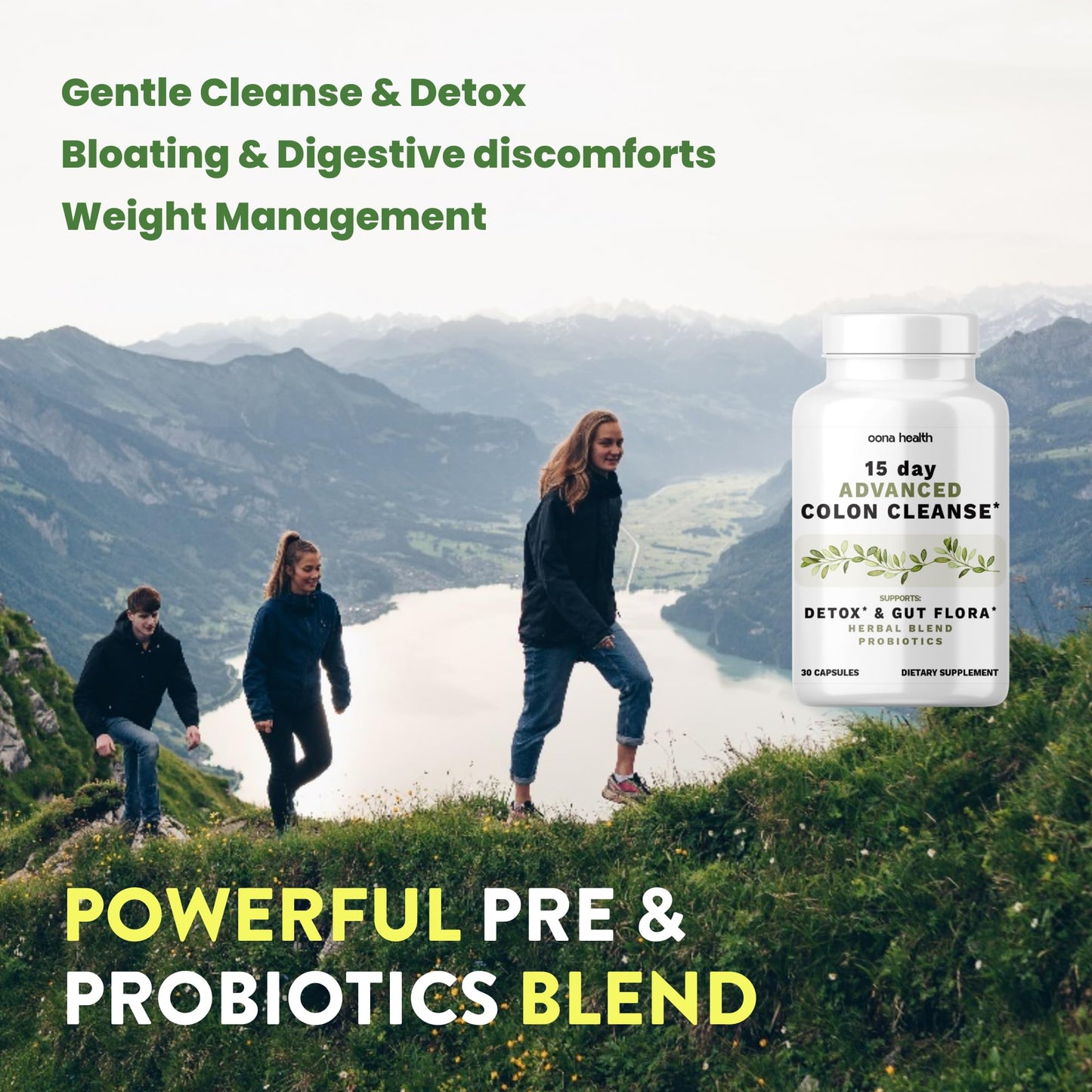 Oona Health 15 Day Advanced Colon Cleanse Capsules 30