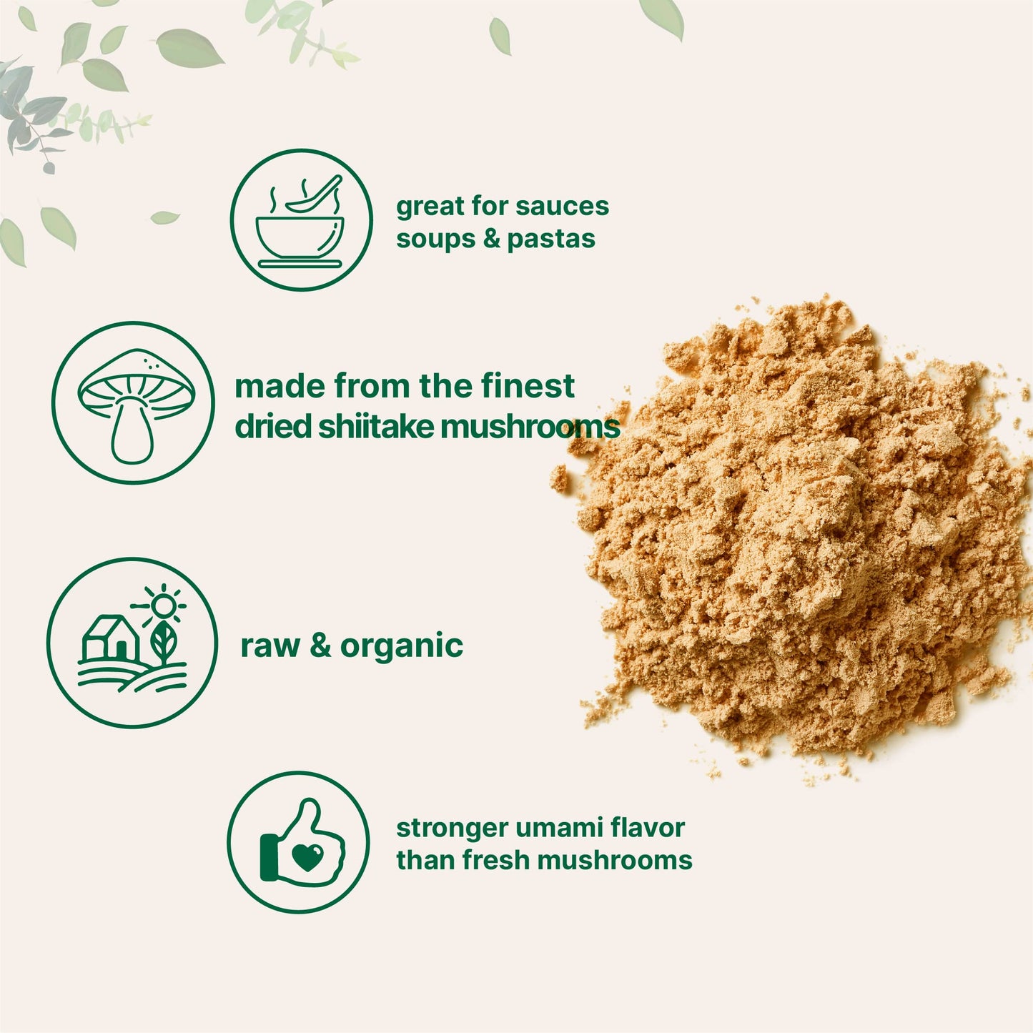 Micro Ingredients Organic Shiitake Mushroom Powder 8 oz