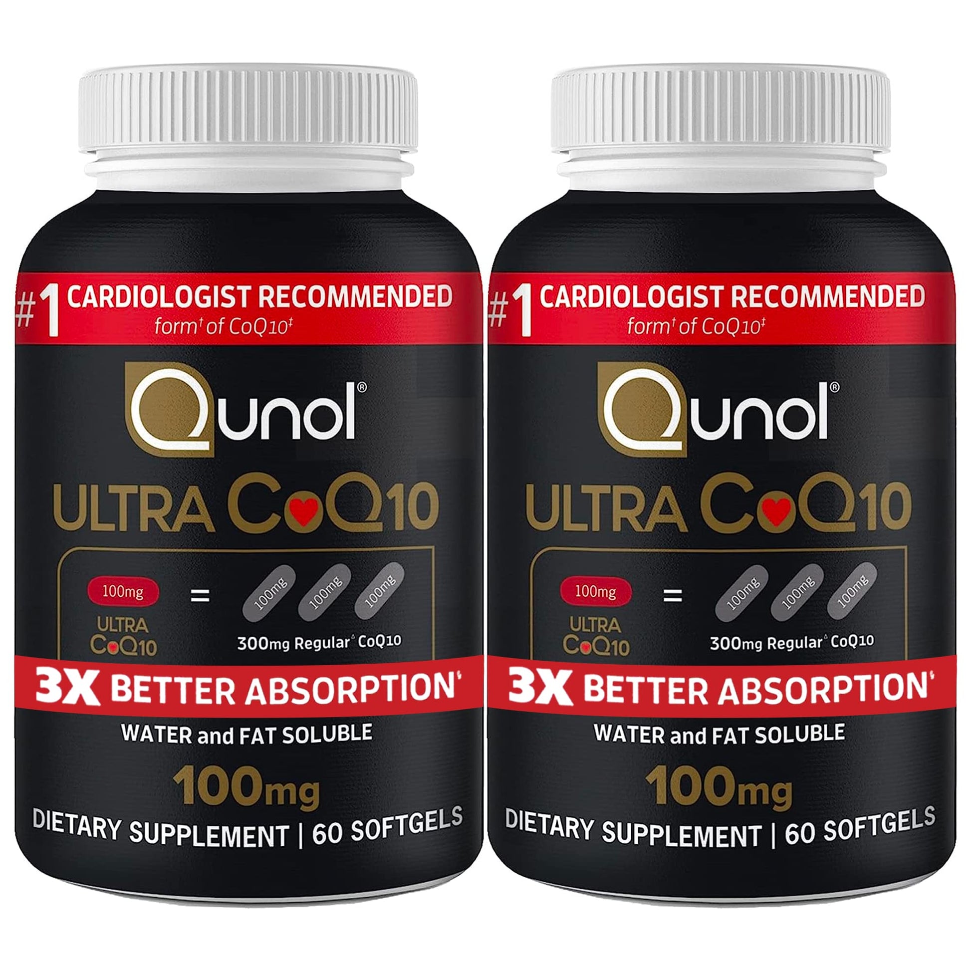 Qunol CoQ10 100mg Softgels, 120 Count