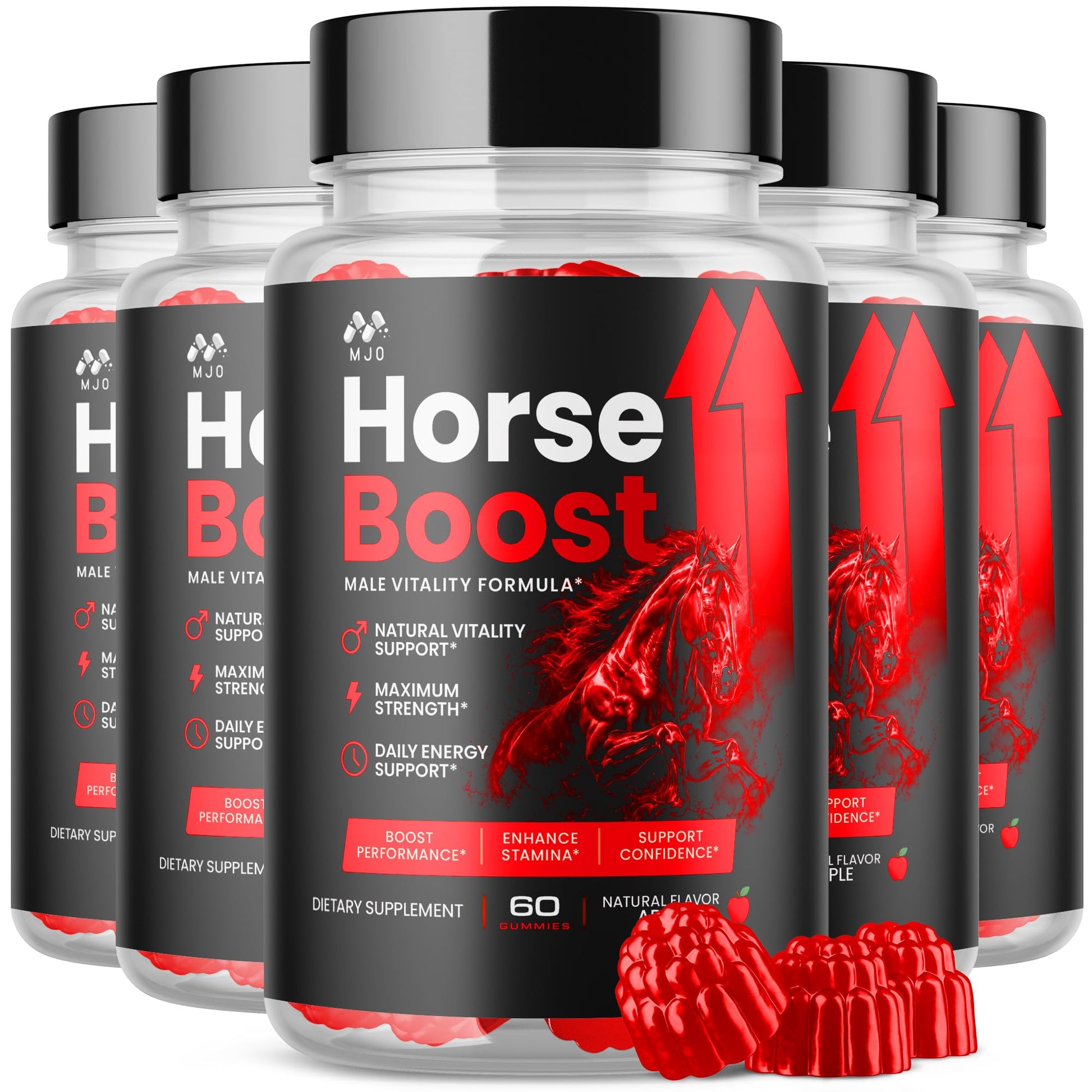 MJO Horse Boost Gummies for Men, 300 Gummies