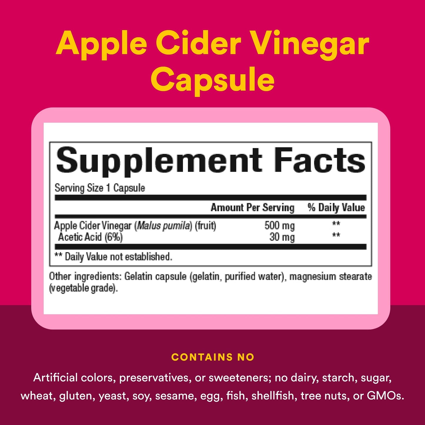 Natural Factors Apple Cider Vinegar Capsule 180