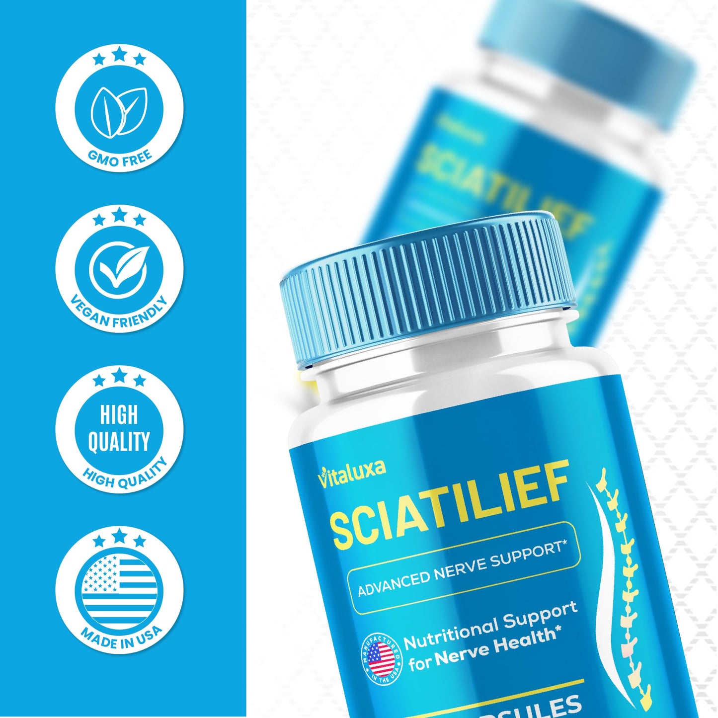 Vitaluxa Sciatilife Vitamin Capsules, 180 Capsules