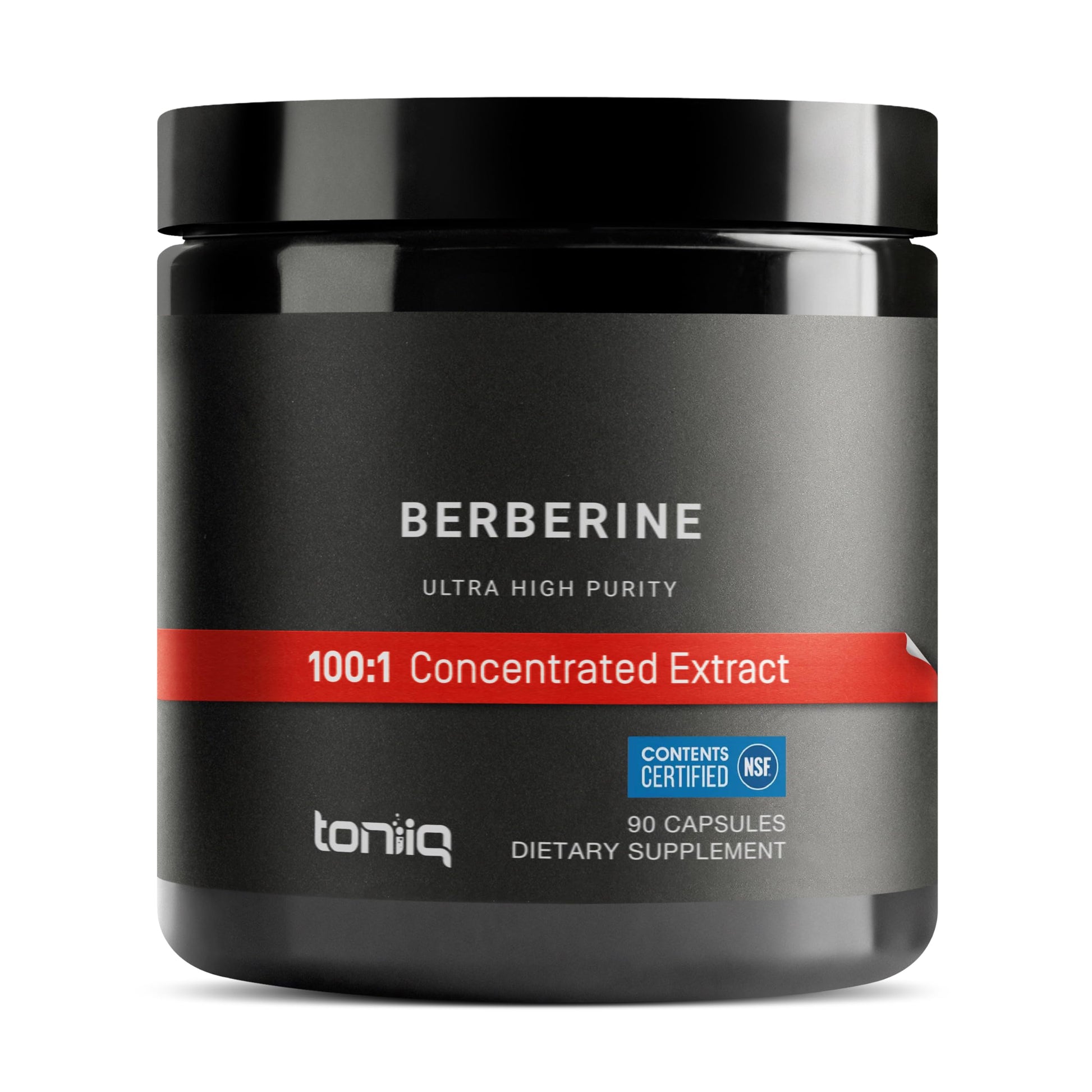 Toniiq Berberine HCl Capsules, 500 mg, 90 Count
