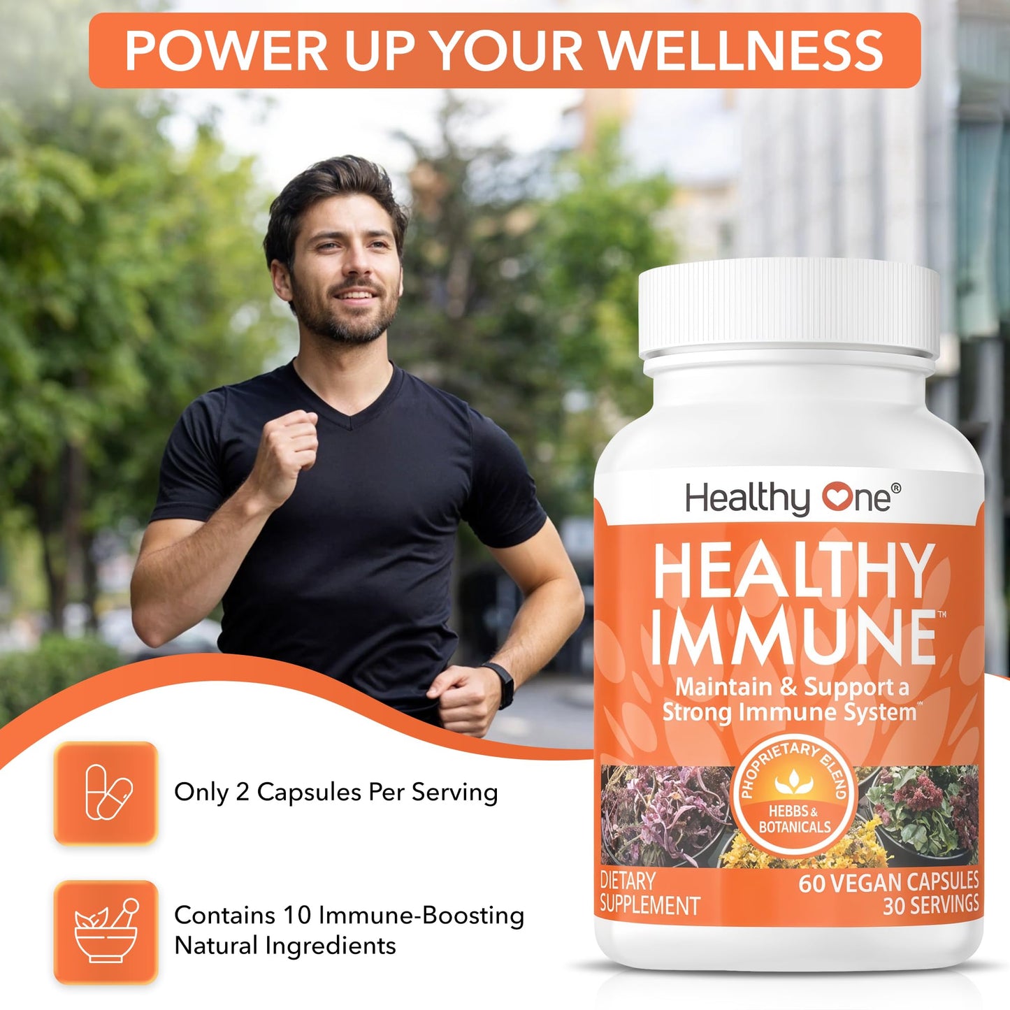 Healthy One Healthy Immune 10 in 1 Formula Capsule 120 Count