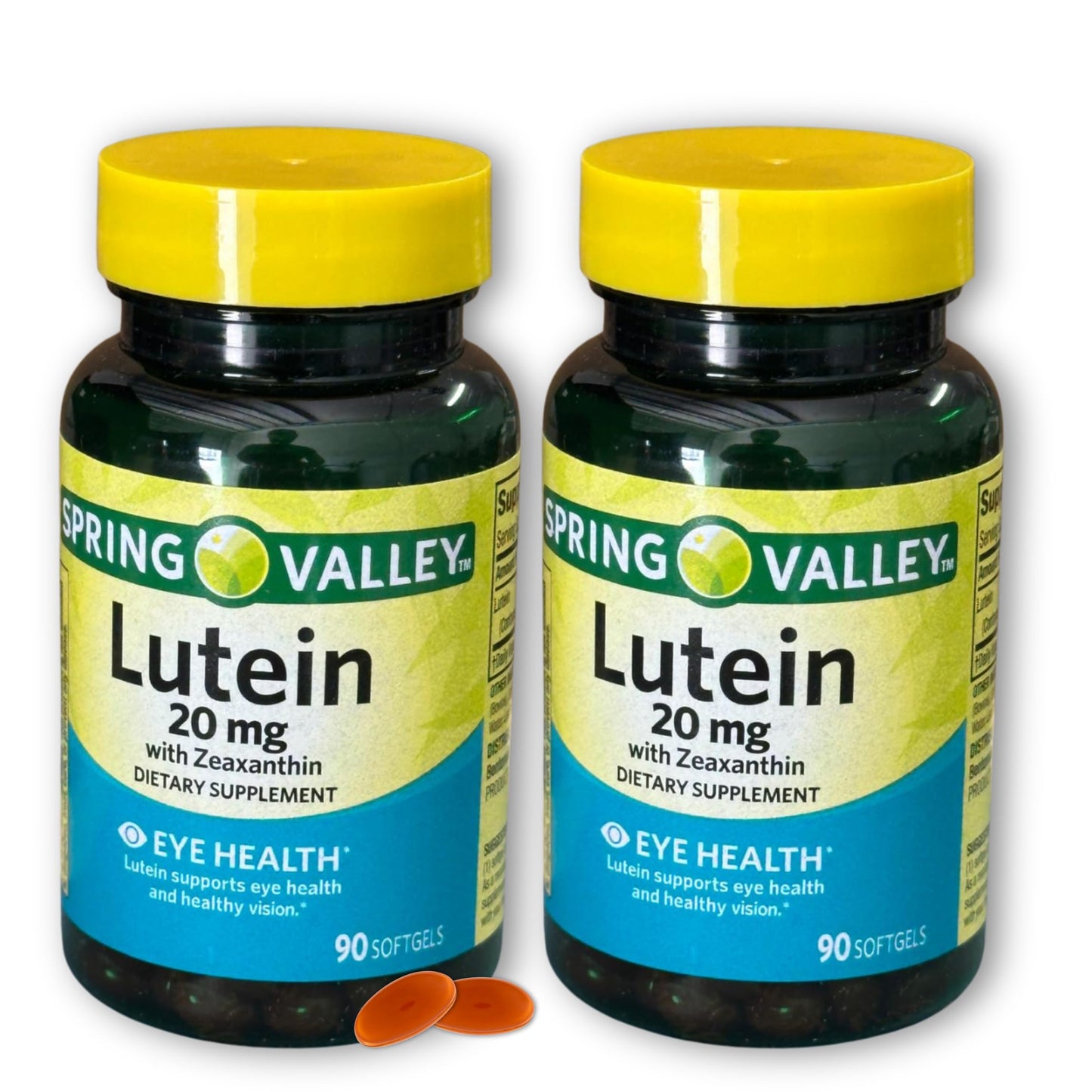 Fusion Shop Store Lutein 20mg Softgels with Zeaxanthin, 90 Count