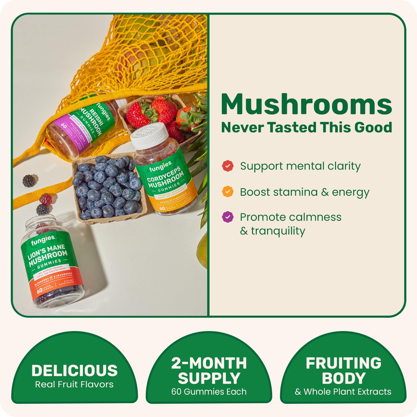 Fungies Mushroom Gummies 180 Count