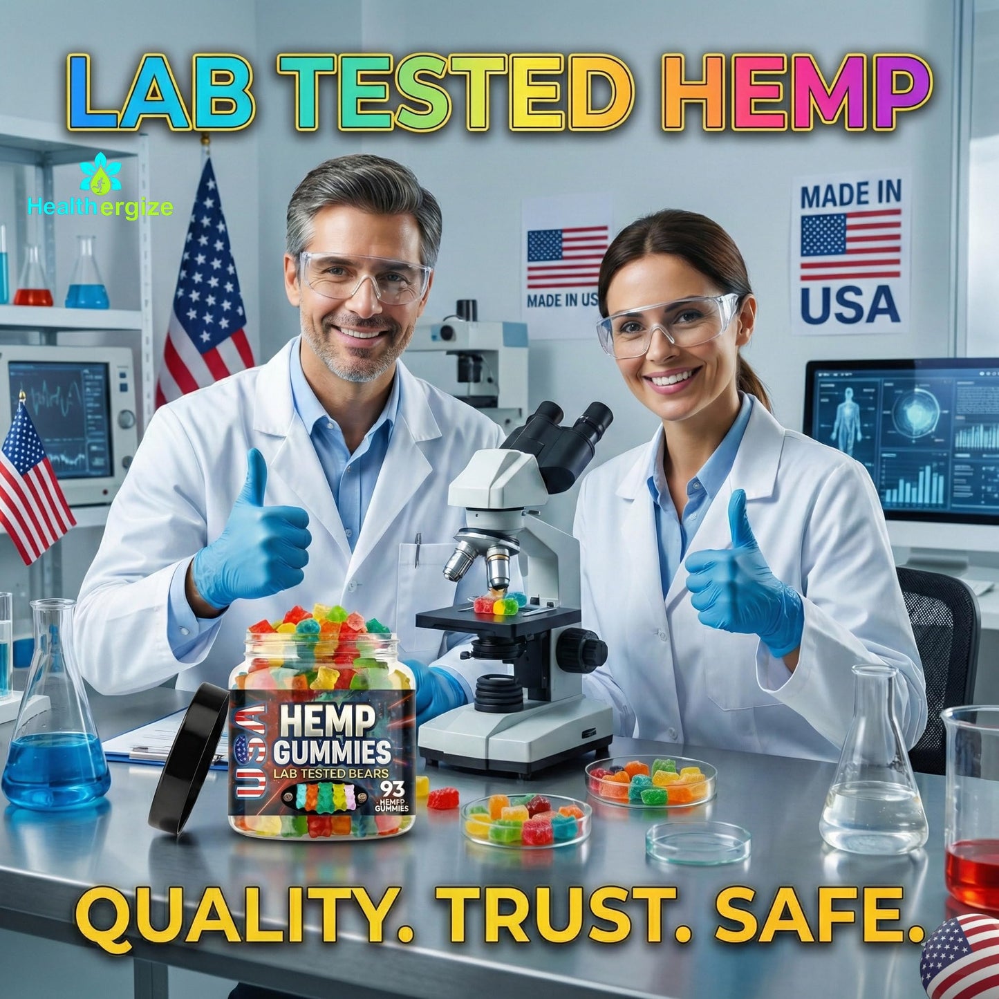 Healthergize Hemp Gummies For Sleep And Calm Chewable 13 Count