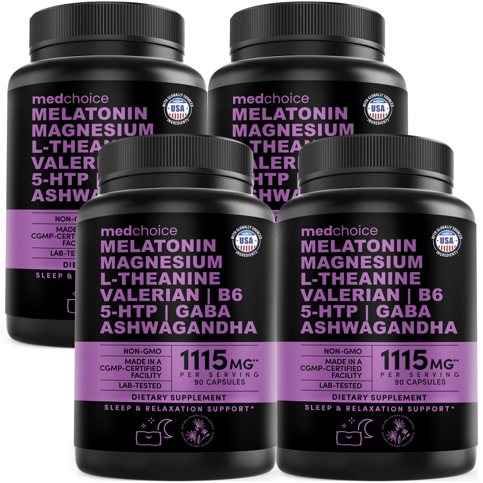 MEDCHOICE Melatonin Sleep Capsules 360 Capsules