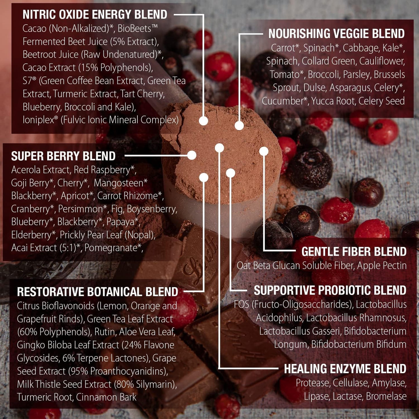 PureClean Performance ChocoBerry Blast Superfood Powder, 15.9 oz