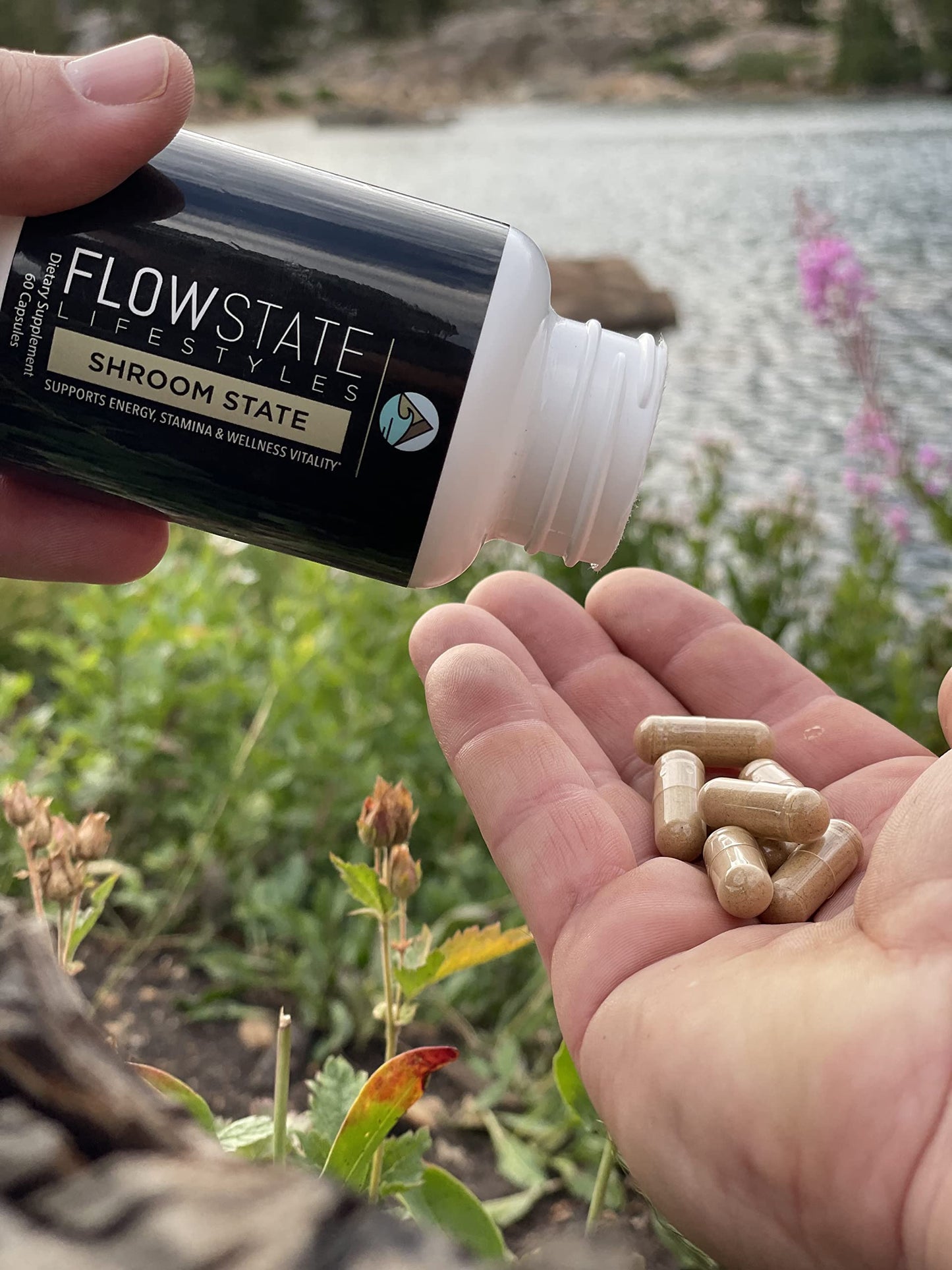 Flowstate Lifestyles Mushroom 10X Shroom State Nootropic Capsule, 60 Count