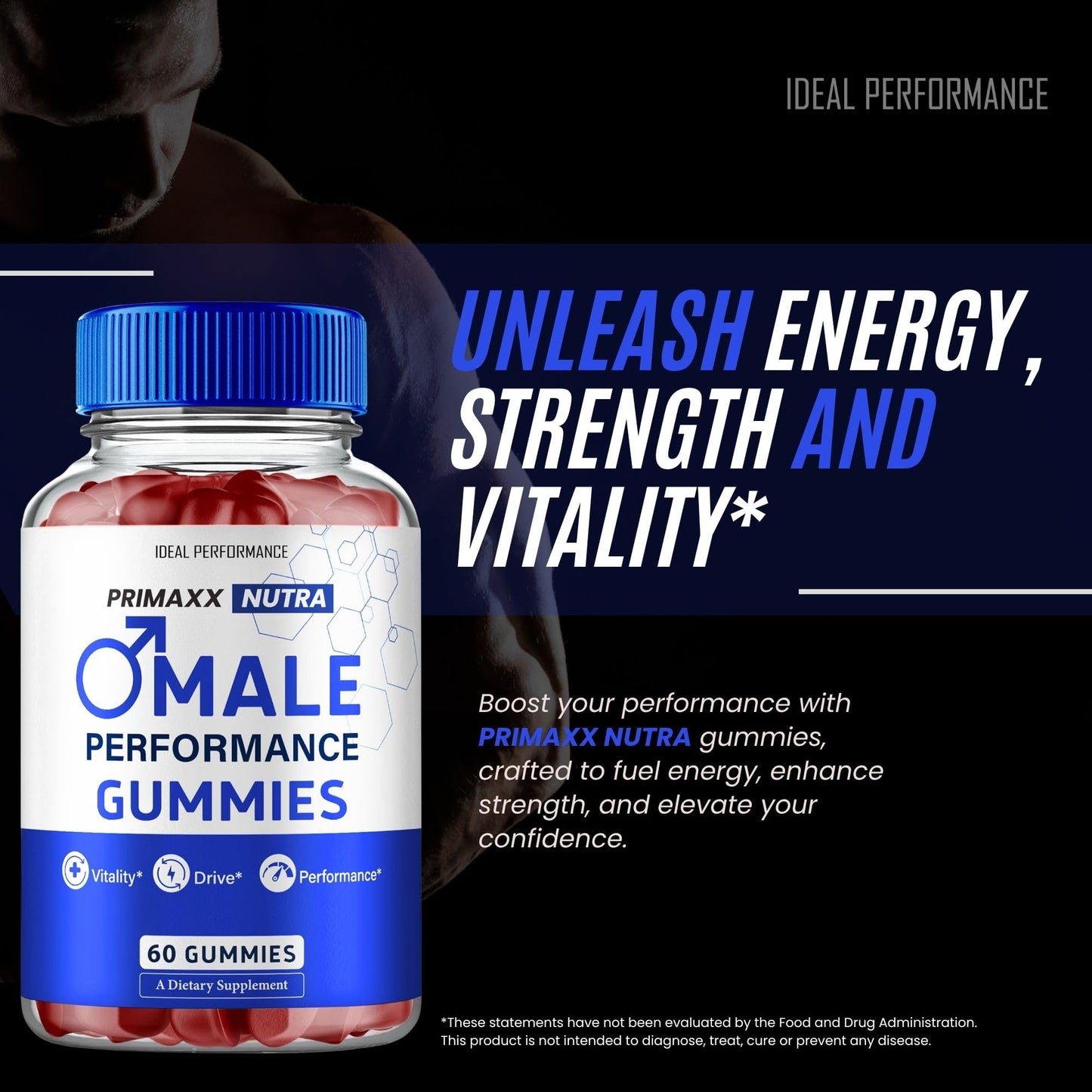 IDEAL PERFORMANCE Primaxx Nutra Male Gummies Gummy 60 Count