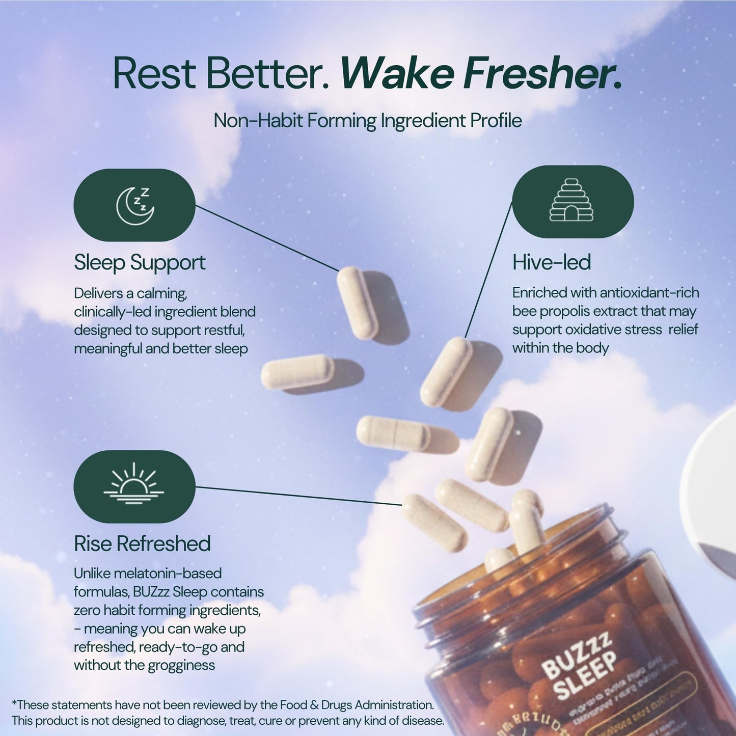 Dr Sosnowski's BUZzz Sleep Aid Capsule, 60 Capsules