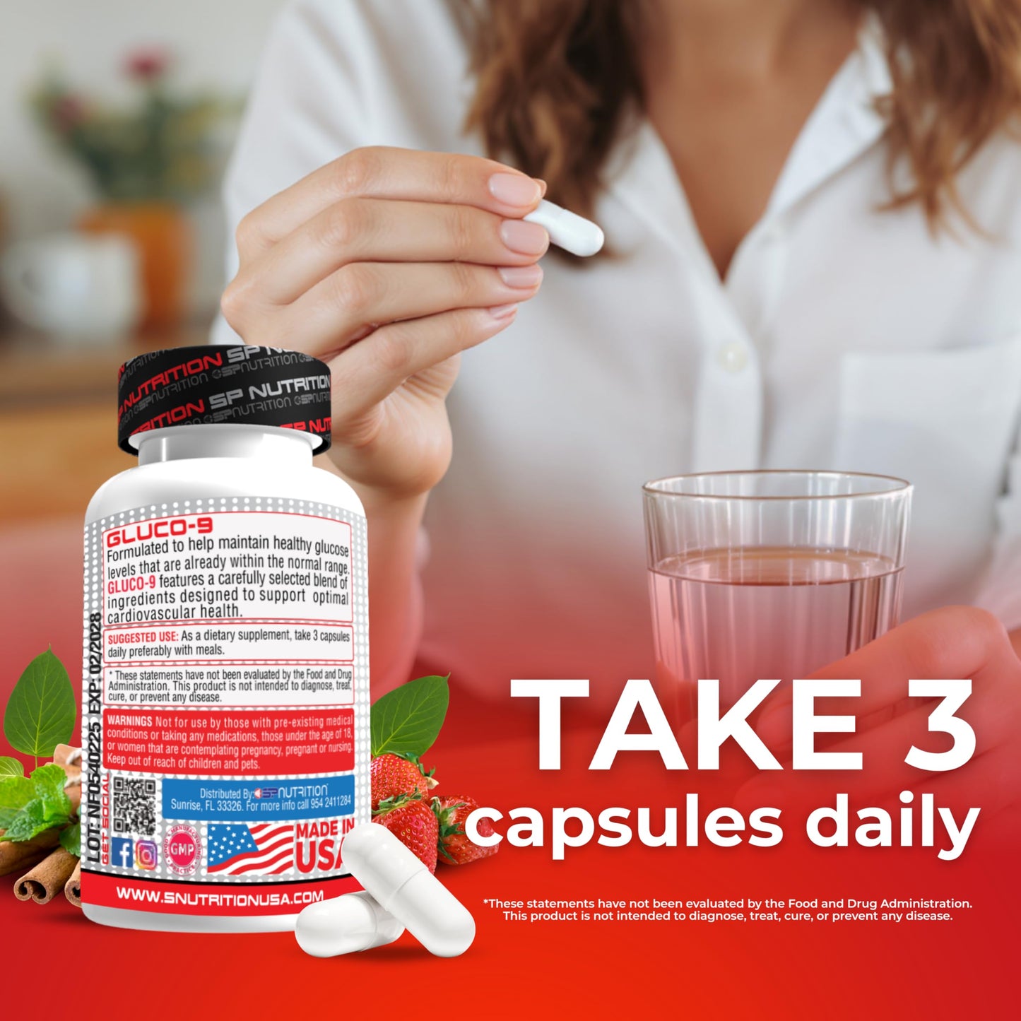 S Nutrition Gluco 9 Capsule 120