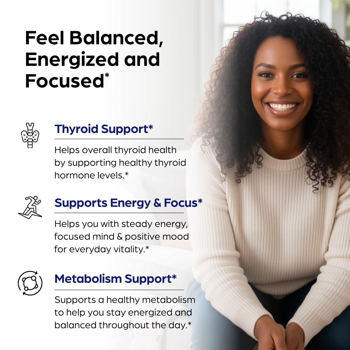 Sandhu's Thyroid Support with Selenium, Zinc, Iodine, L Tyrosine, Ashwagandha Capsules, 140 Count