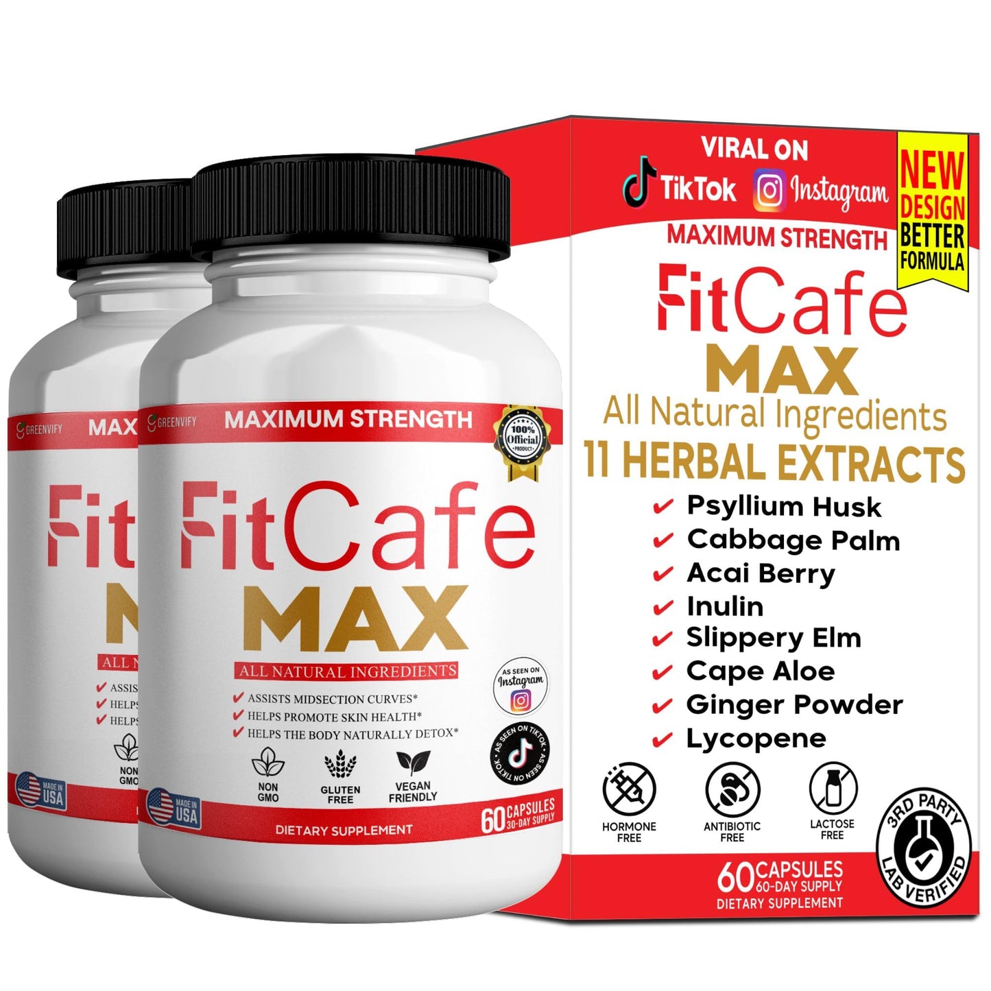 GREENVIFY Maximum Strength Fitcare Dietary Supplement 60 Capsules
