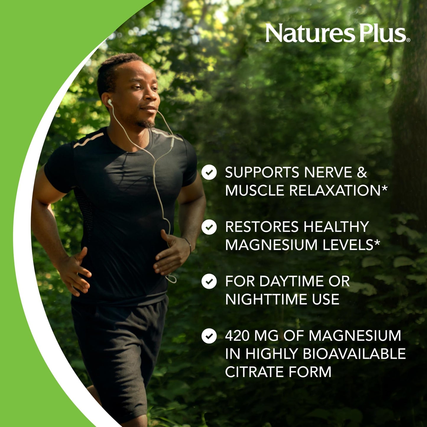 NaturesPlus KalmAssure Magnesium Capsules 240 Capsules