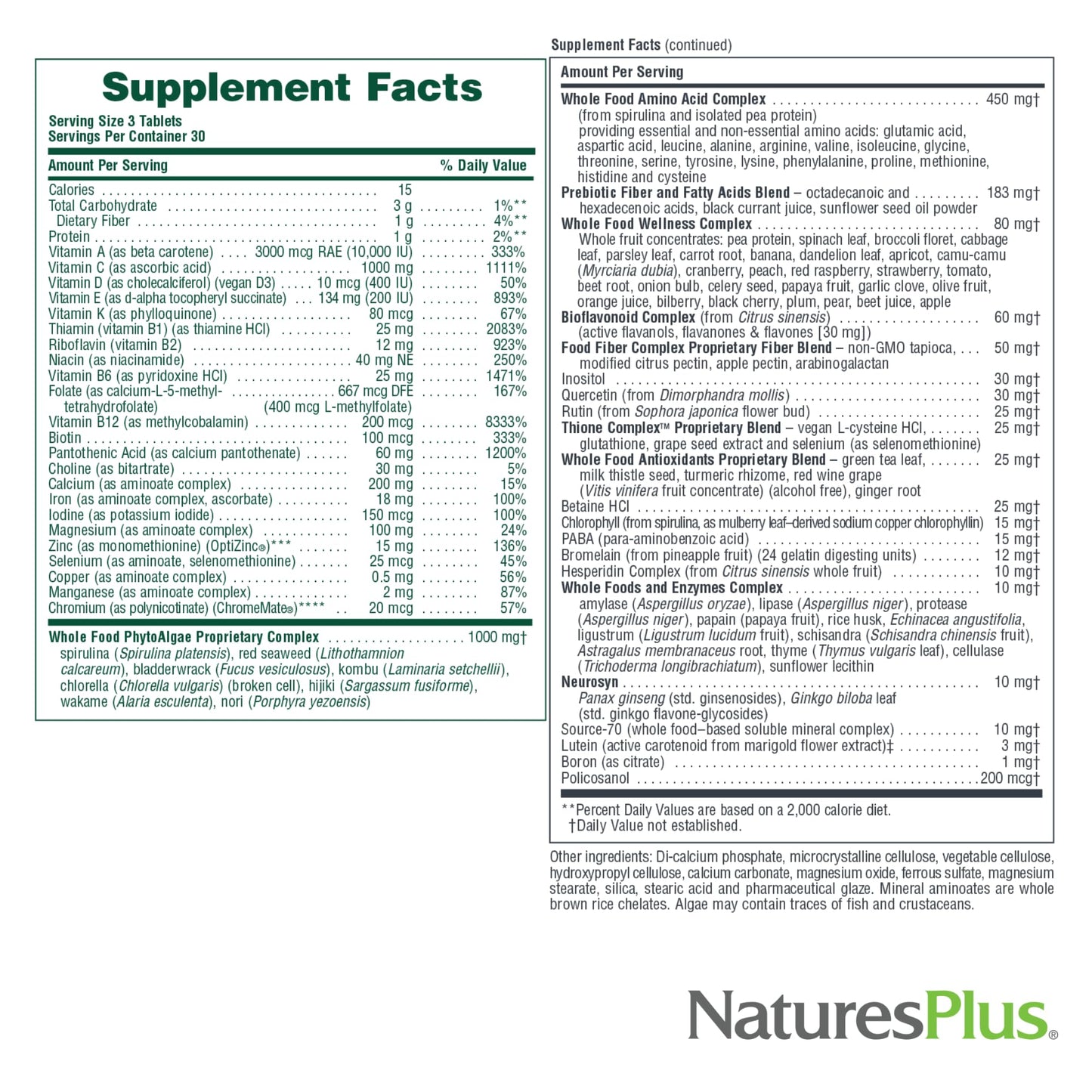 Unknown NaturesPlus Ultra Source of Life Multivitamin Tablet, 90 Count
