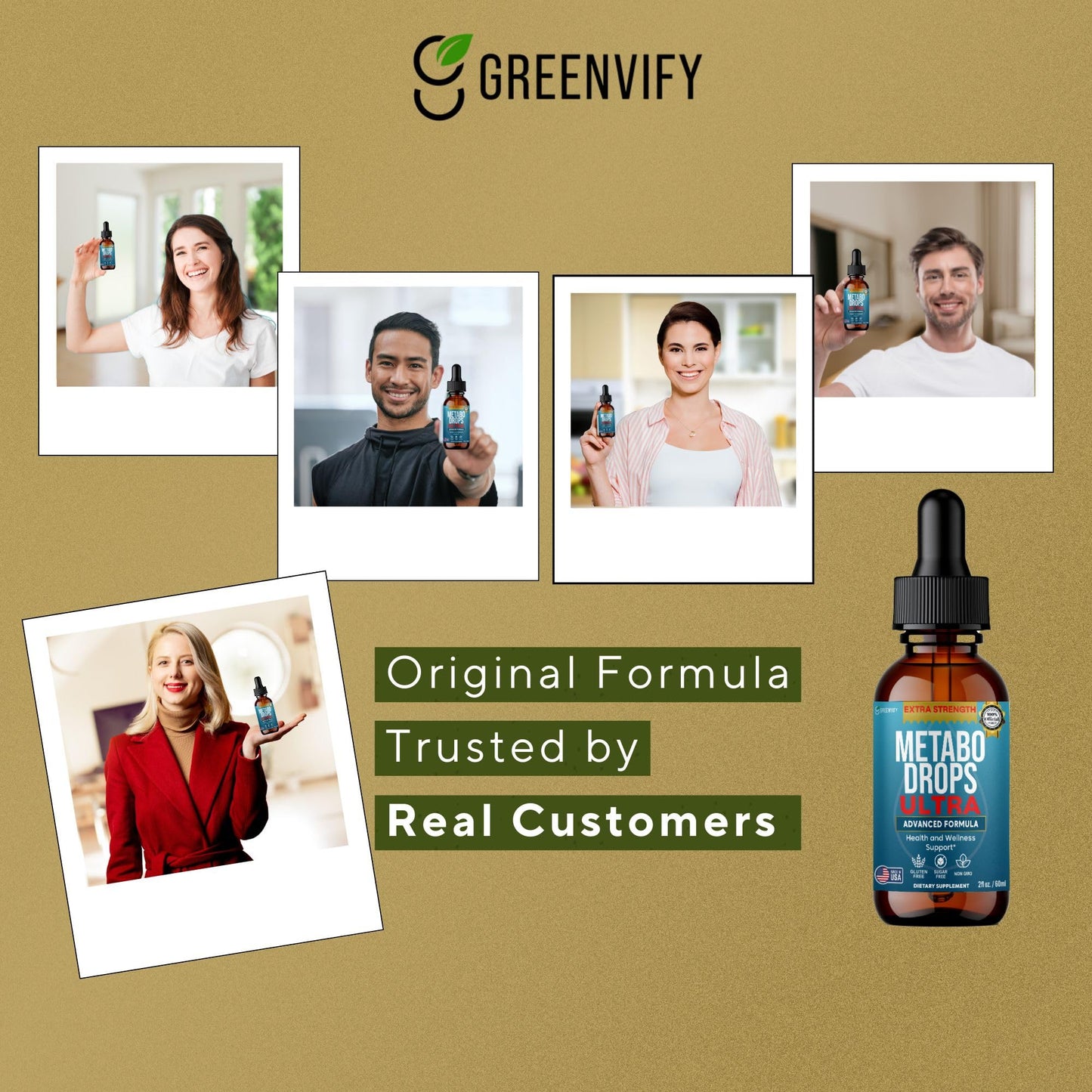GREENVIFY MetabDrops Ultra Advanced Formula Health and Wellness Support Capsules 60