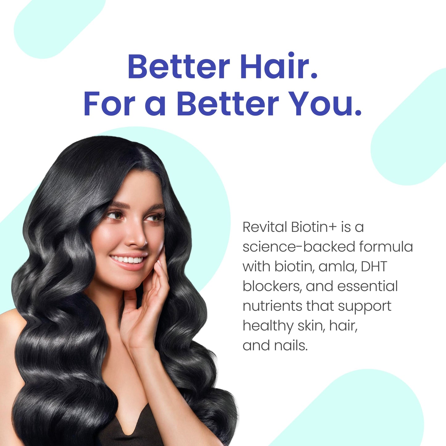 Revital Biotin+ with Amla and DHT Blockers for Hair Growth Capsule, 1 Count
