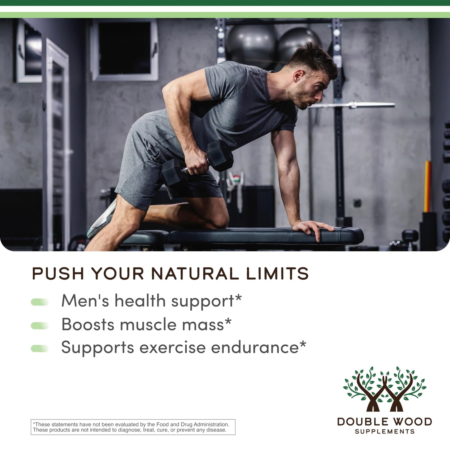 Double Wood Supplements Tongkat Ali Extract Ultra High Potency 200:1 for Men (Longjack) Eurycoma Longifolia 1000mg per Serving with 20mg Tribulus Terrestris, 60 Capsules