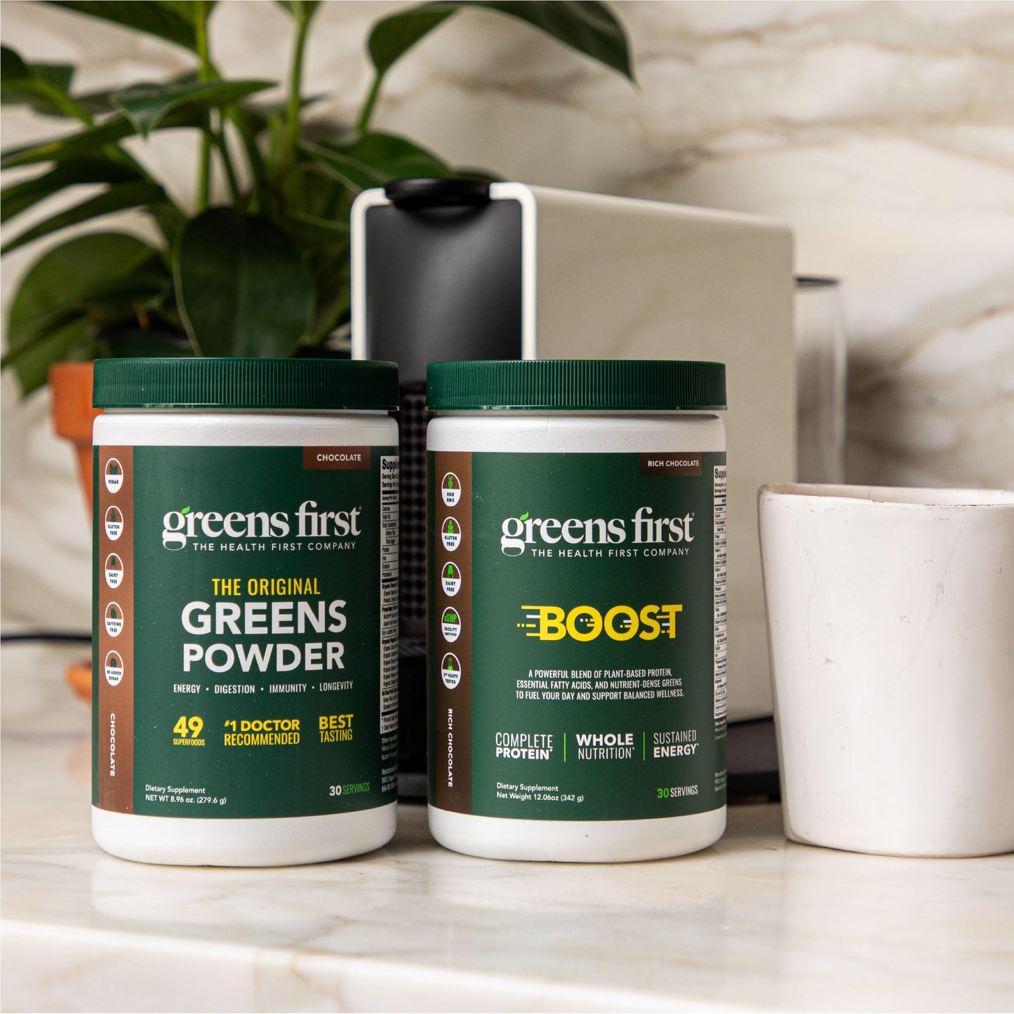 Greens First Boost Superfood Shake Mix French Vanilla Powder 12.06 Ounce