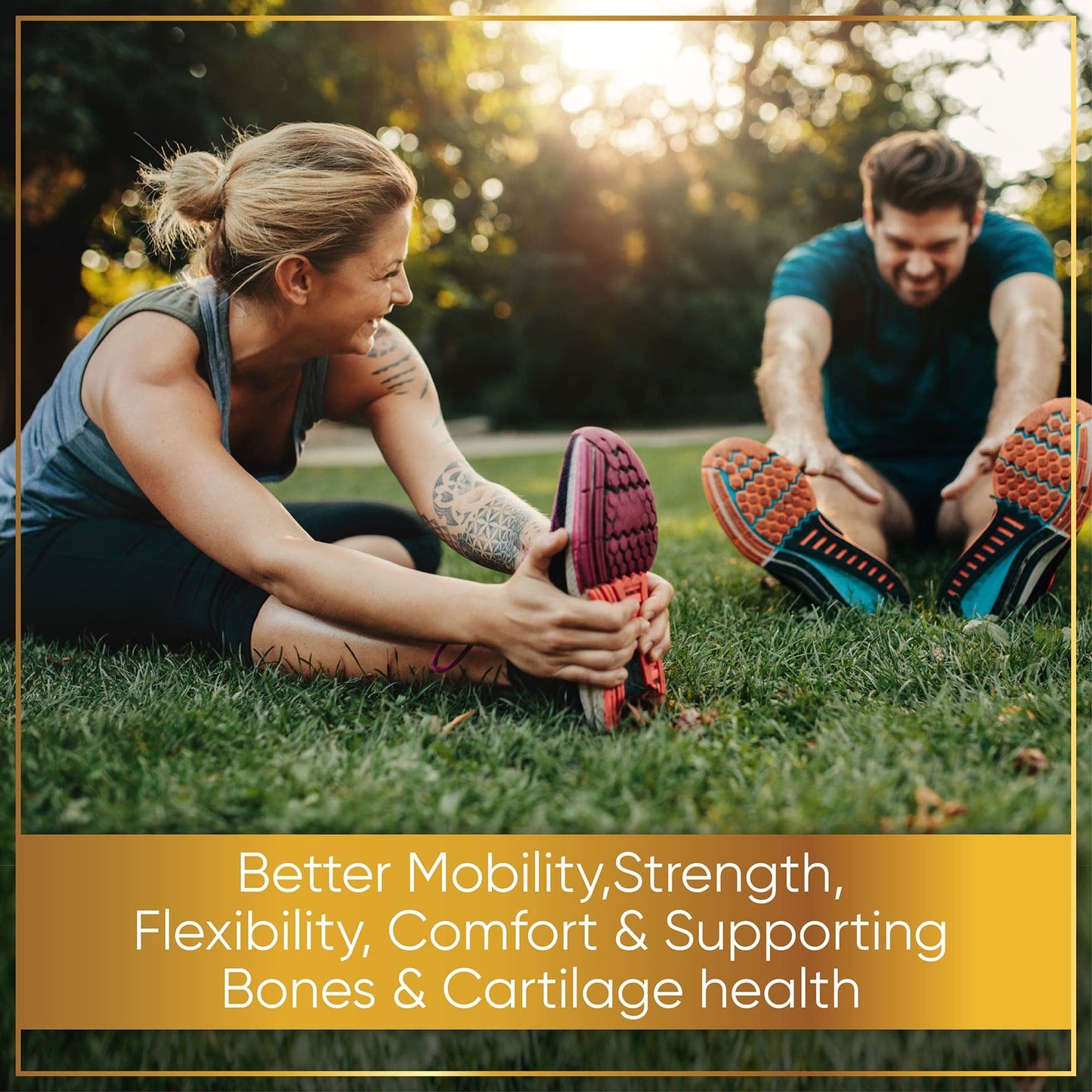 NutraPro Glucosamine Chondroitin MSM Joint Relief Supplements & Bone Health Tablet, 90 Count