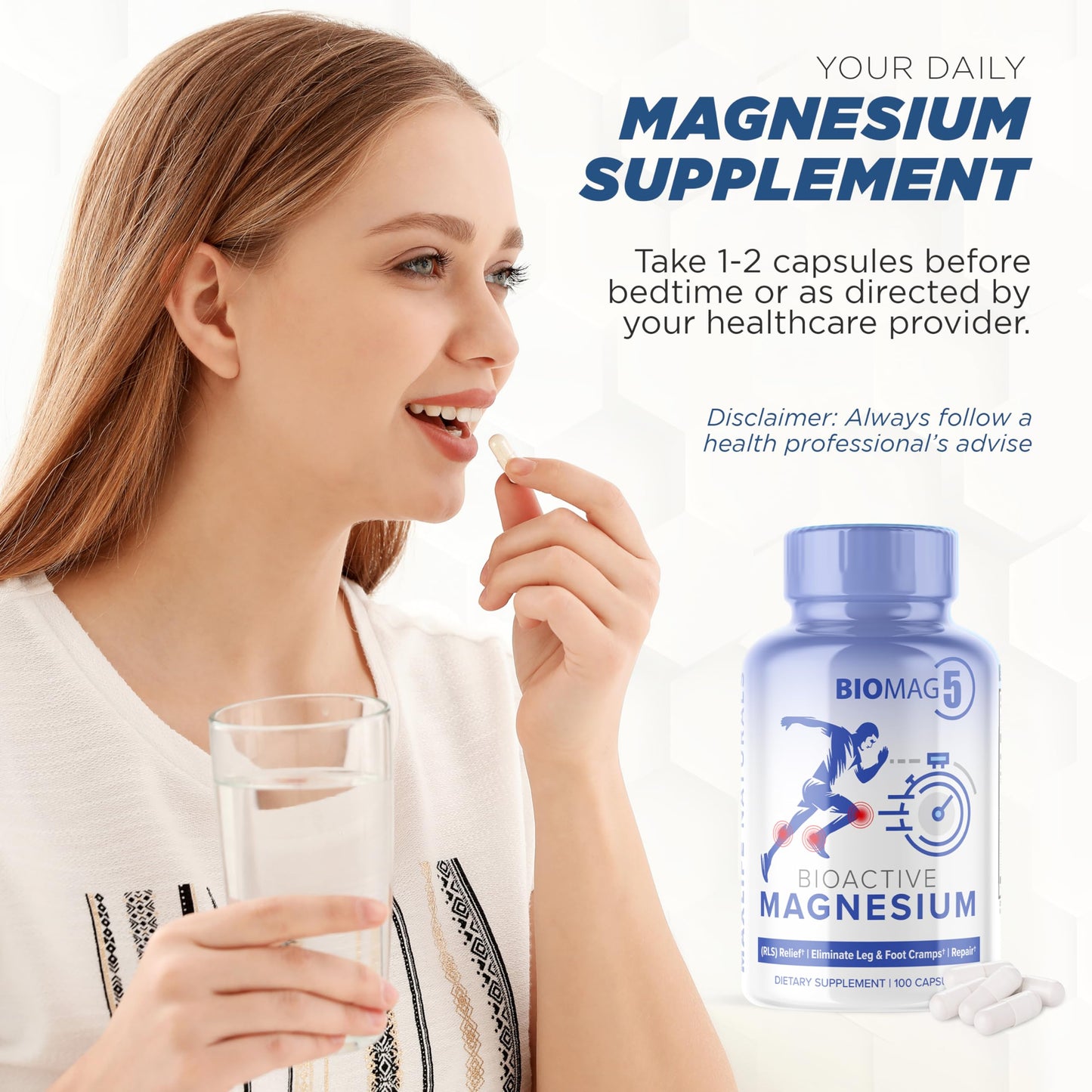 MAXLIFE NATURALS BioMag 5 Magnesium Complex Capsule, 100 Count