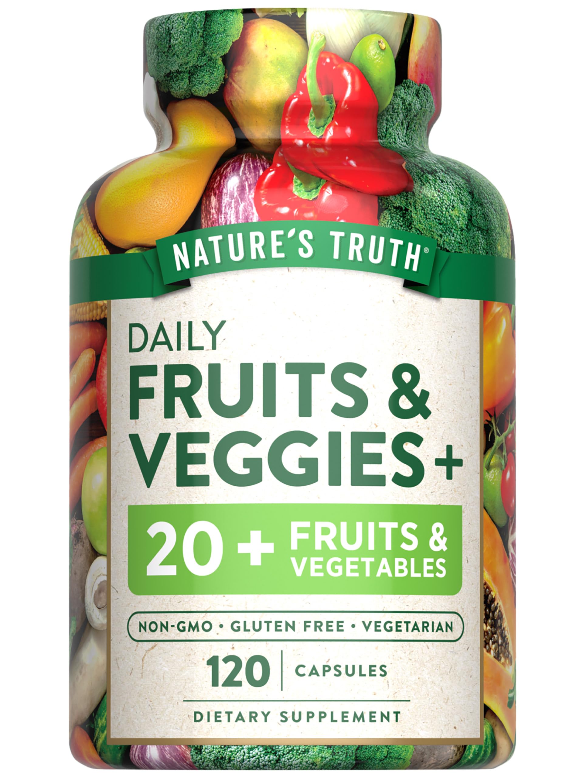 Nature's Truth Fruit and Veggies Supplement Capsules 120
