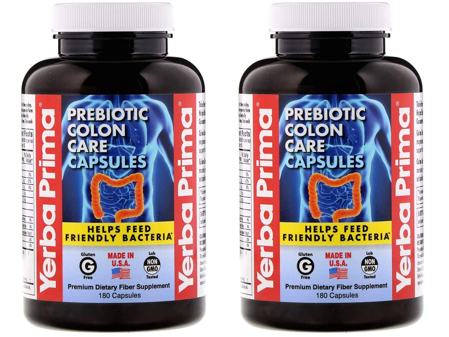 Yerba Prima Prebiotic Colon Care Capsules 360