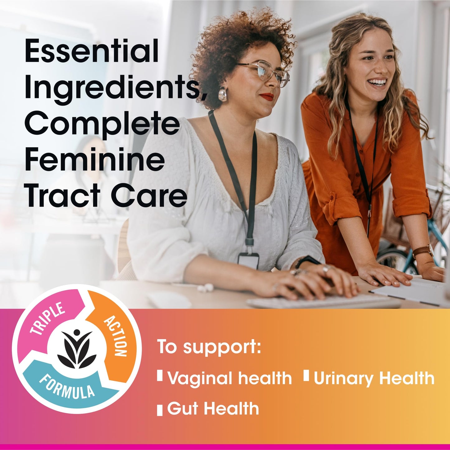 vH Essentials Probiotic Gummies with Prebiotics & Cranberry, Urinary Tract Health Support, 60 Gummies