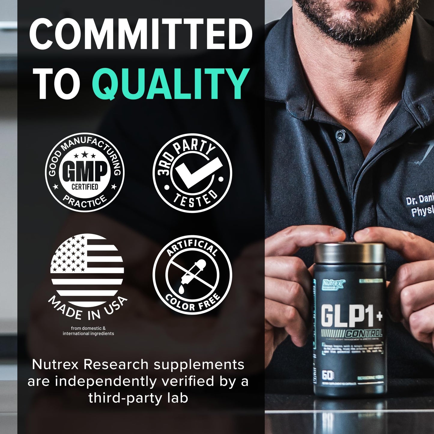 Nutrex Research GLP-1 Supplement - Super Berberine Weight Management Support, Capsule, 60 Count
