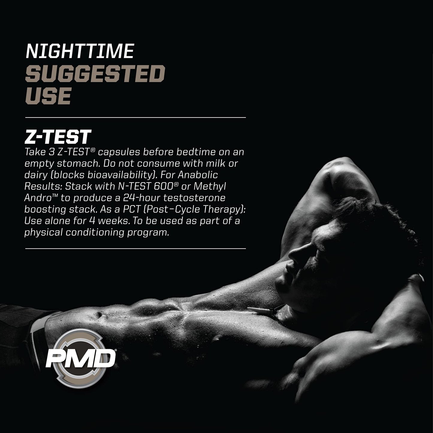 PMD Sports Flex Stack Advanced 24-Hour Testosterone Stack Capsule, 1 Count