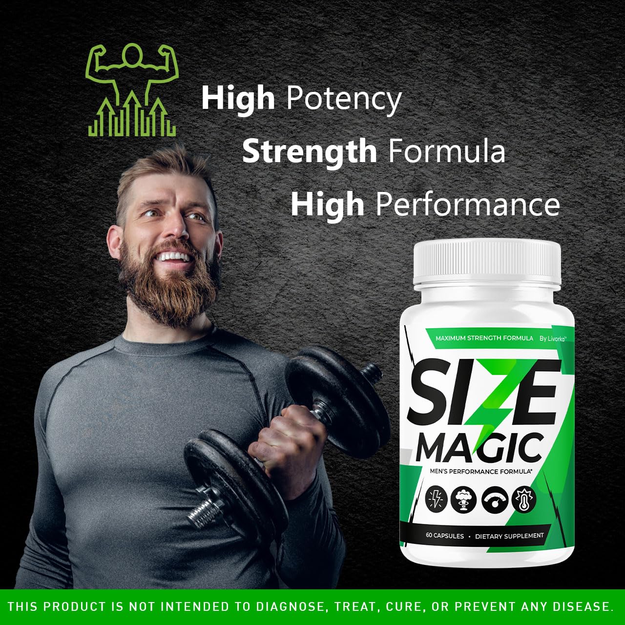 LIVORKA Size Magic Capsules 180 Capsules