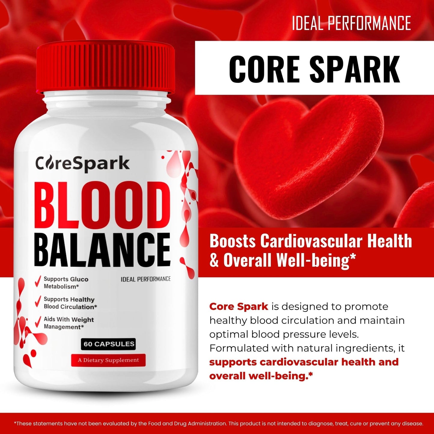 IDEAL PERFORMANCE CoreSpark Blood Balance 300 Capsules