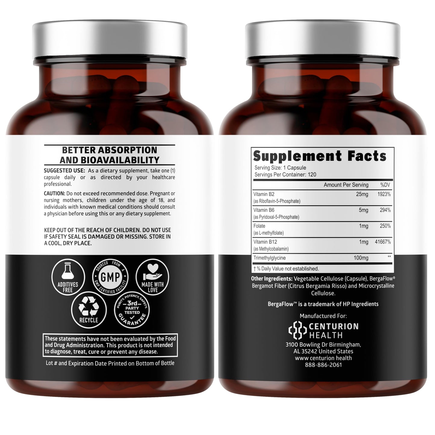 Number One Nutrition Methylated Multivitamin for Women & Men Capsules, 120 Count