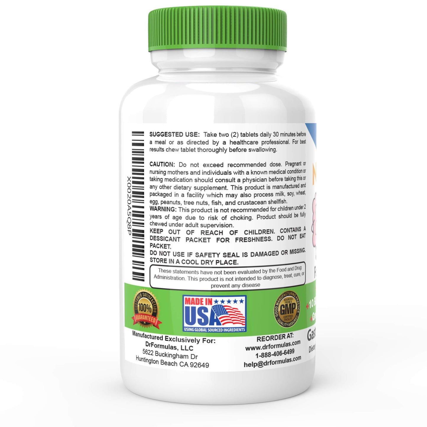 DrFormulas Chewable Probiotics for Kids & Adults, 60 Chews