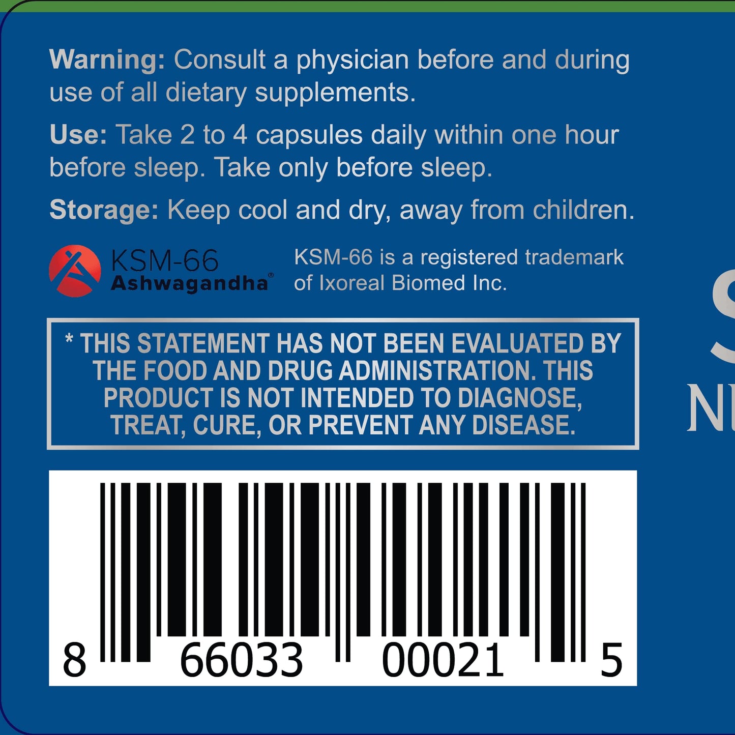 Thrivous Serenity Nightly Nootropic Sleep & Relaxation, 60 Capsules