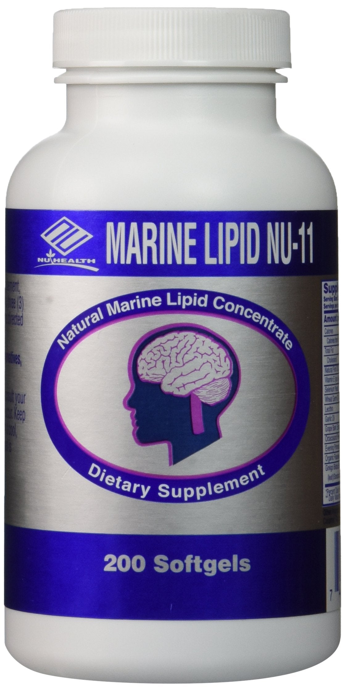 Nu-Health Marine Lipid Nu-11 Dietary Supplement Softgels 200