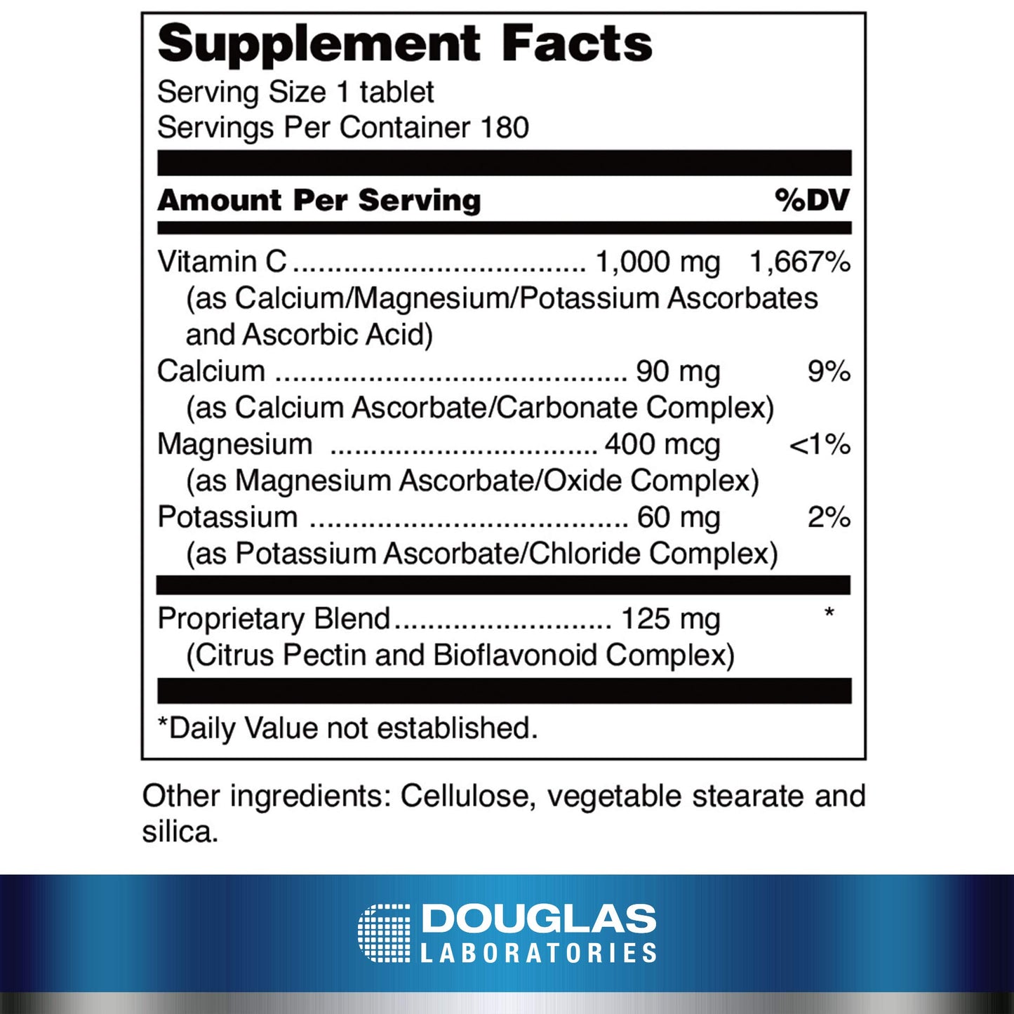 Douglas Laboratories Ascorbplex 1000 Tablet, 180 Tablets