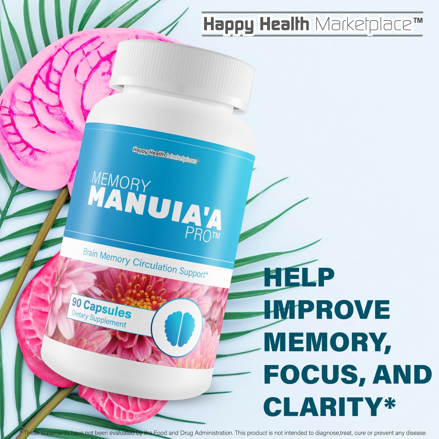 Happy Health Marketplace Memory Manuia’a Pro 90 Capsules