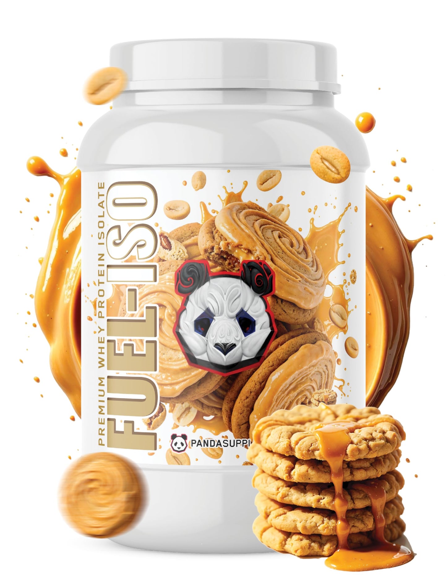 Underground Bio Labs Panda Fuel ISO Whey Protein Peanut Butter Cookie Powder 26.4